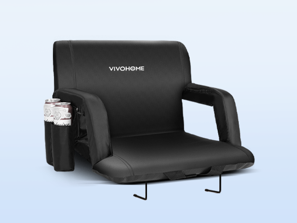 Amazon.com: VIVOHOME Portable Reclining Stadium Seat Chairs