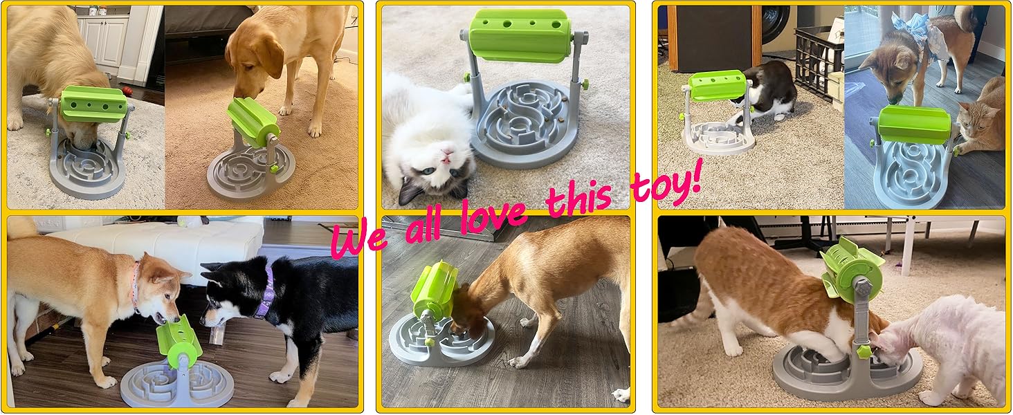 dog interactivce slow feeder toy
