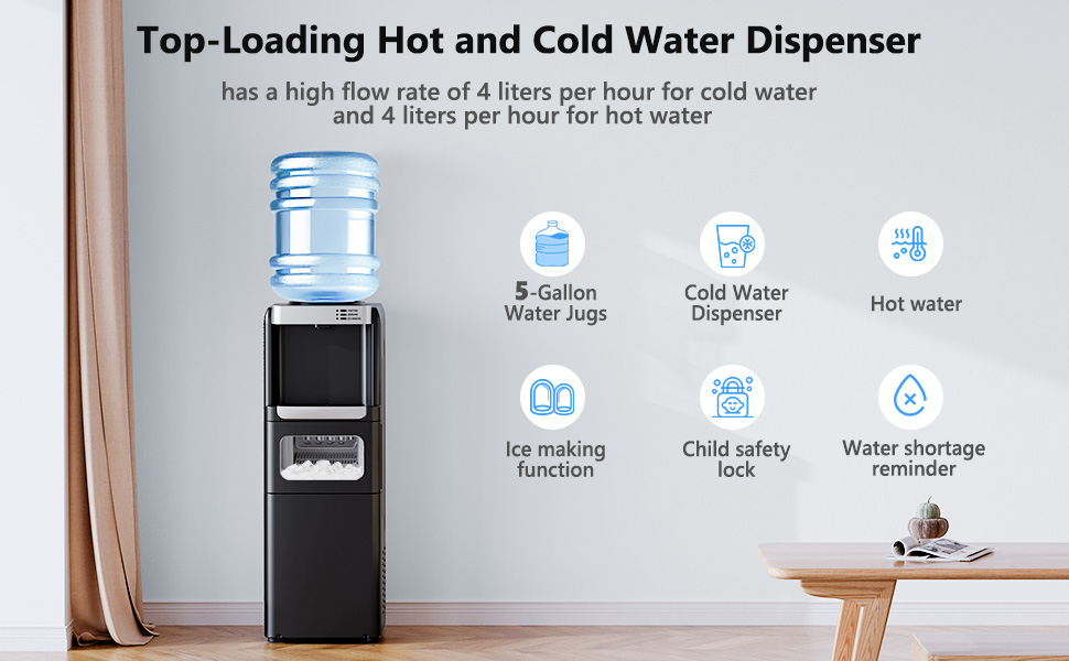 Water Dispenser with Ice Maker