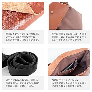 Dom Teporna Italy本革イタリアンレザーメッセンジャーボディバッグ DomTeporna Italy ボディバッグ メンズ 本革 イタリアンレザー