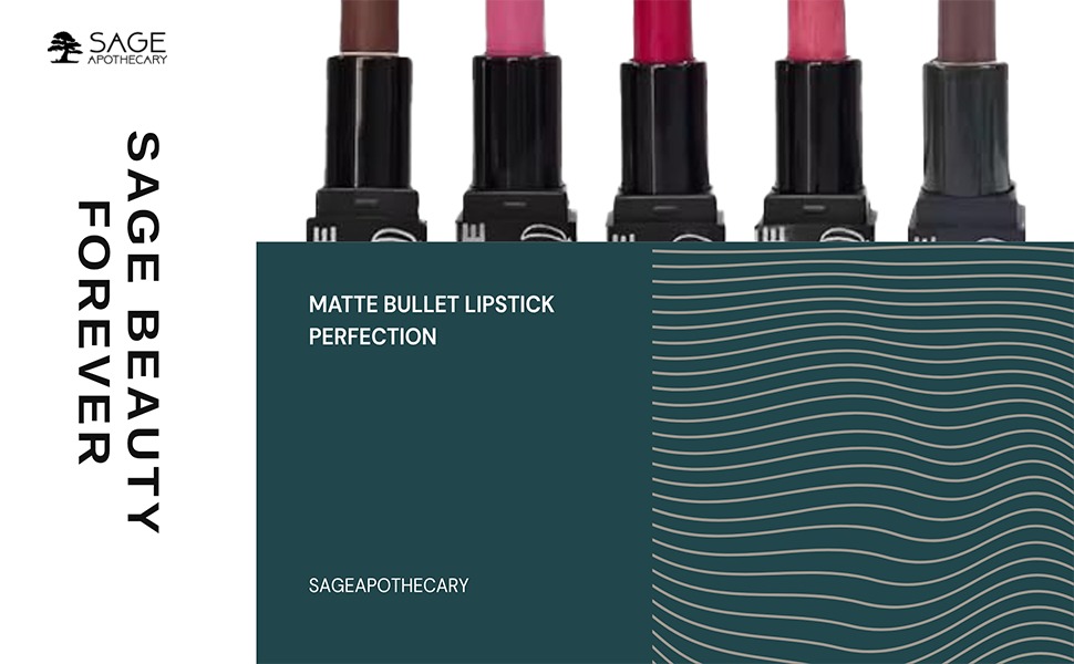 Sage Beauty Forever Matte Lipsticks – Vibrant Shades with Nourishing Formula