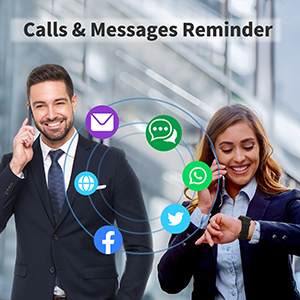 Smart watch messages reminder activity tracker