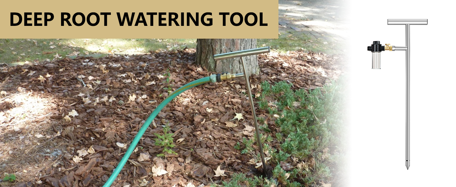 LCGP 34in Root Feeder with Fertilizer Tank Nutrient Liquid Dispenser Tree Watering