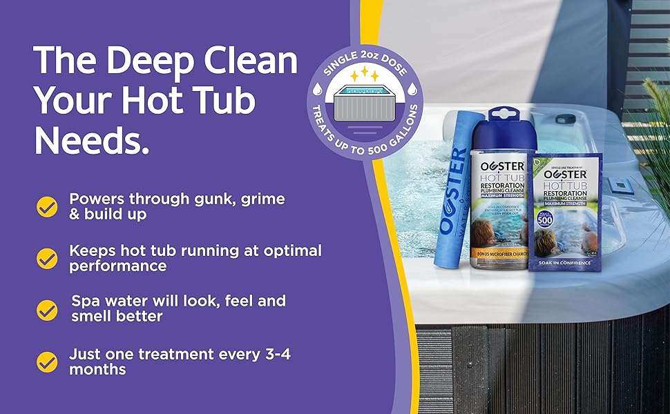 Bio Ouster Spa Purge Hot Tub Jet Cleaner Hot Tub