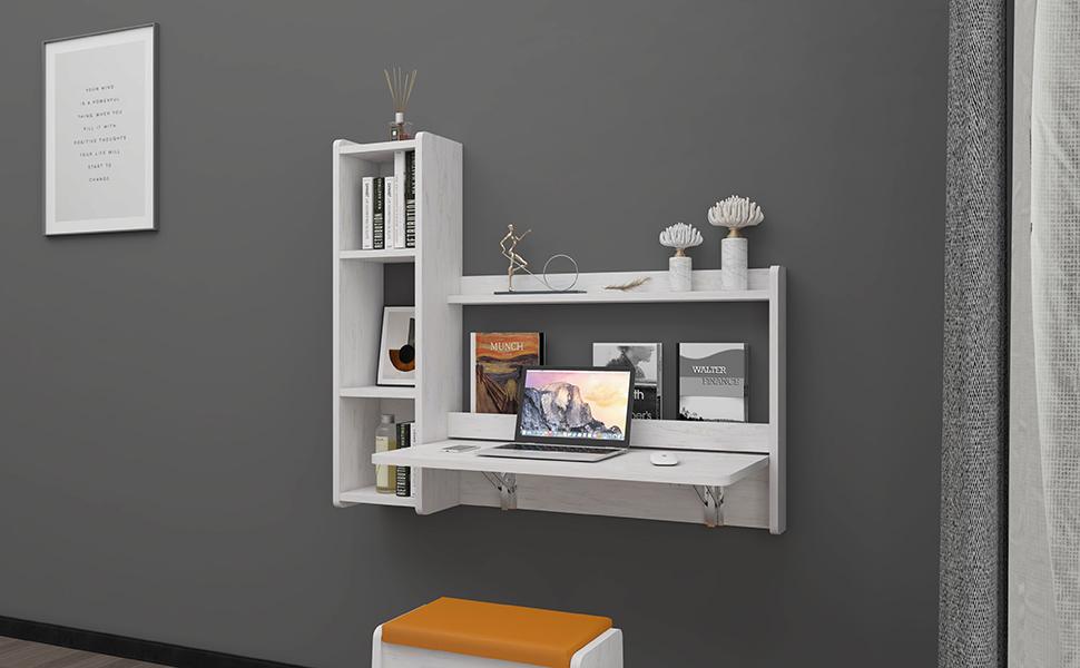 Folding floating desk