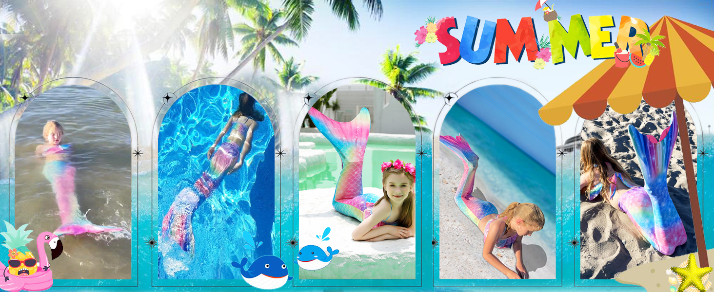 Meerjungfrauenflosse Mädchen