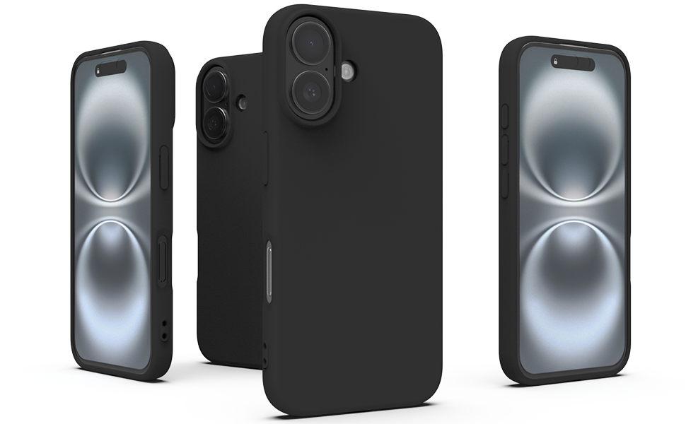 Apple iPhone 16 Silicone Phone Case Black