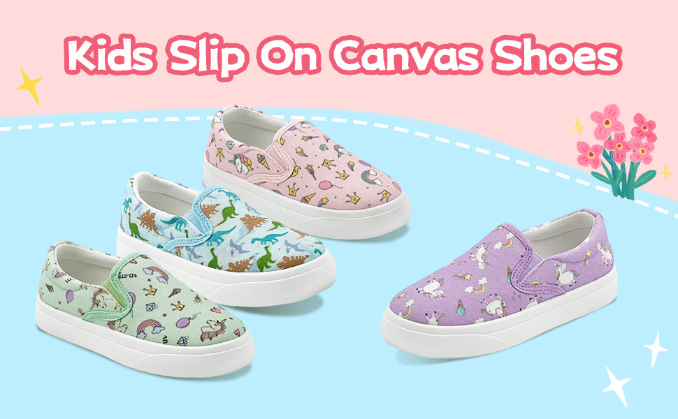 Kids Slip On Canvas Shoes