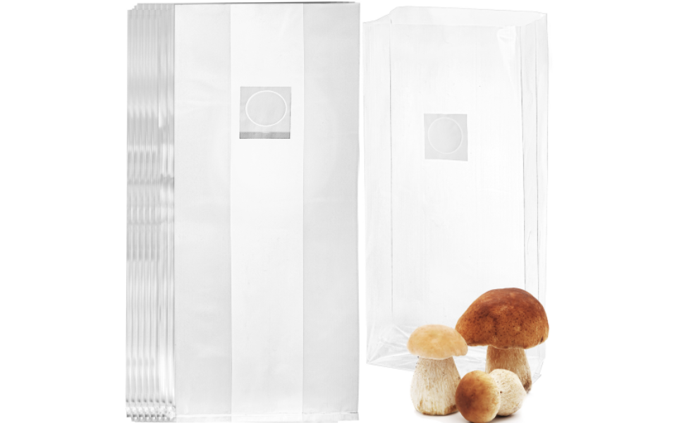 AVLA 50 Pack Mushroom Grow Bags, 3 Mil Polypropylene
