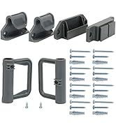 Stcockis Retractable Baby Gate Hardware, Pet Gate with Cat Door Wide Baby Gate Replacement Parts ...