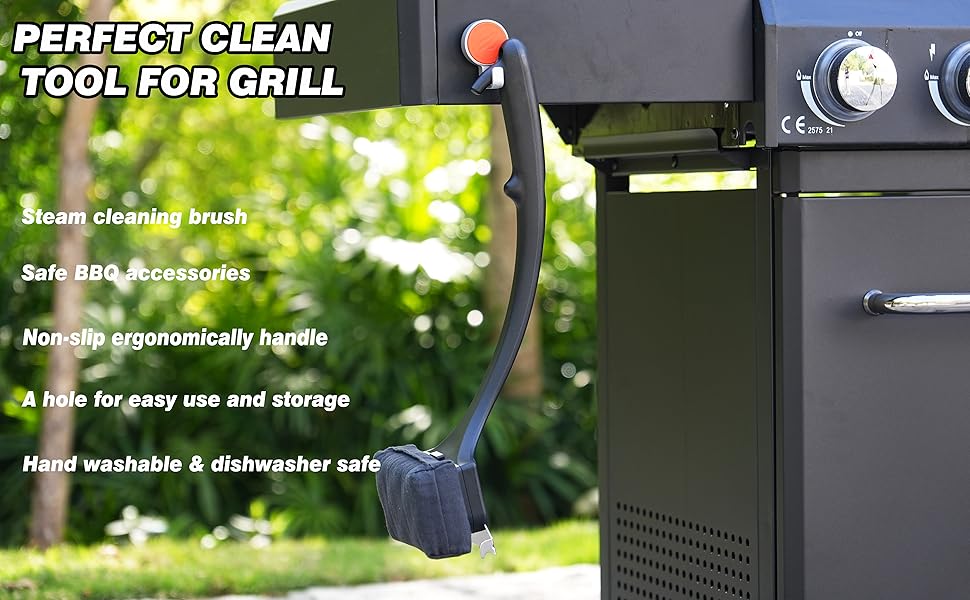 safe steam cleaner brush for outdoor grill