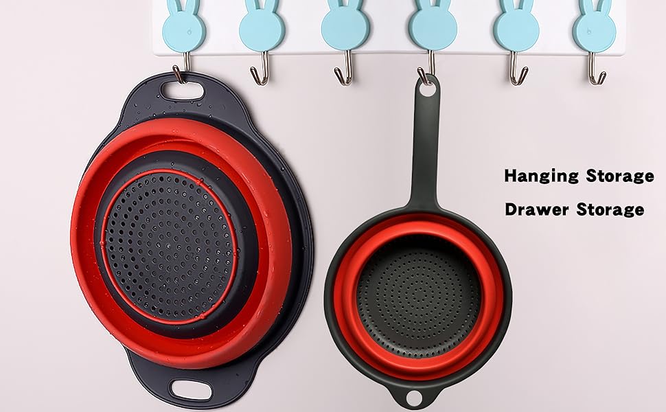 Round Collapsible Colander Set