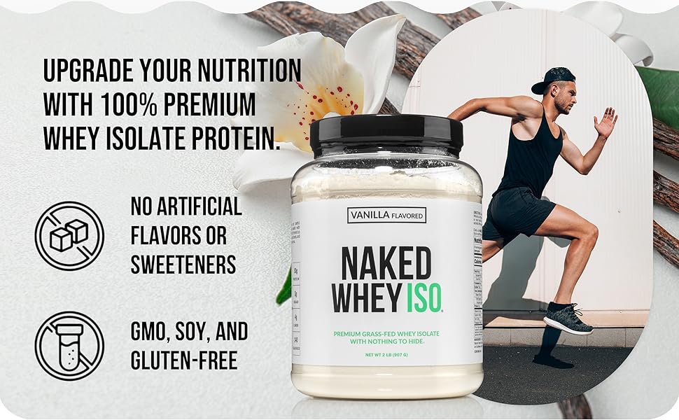 whey isolate protein powder; naked whey protein; clear protein; grass fed whey protein powder
