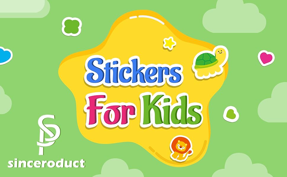 Stickers for Kids, 3D Puffy Stickers, 64 Different Sheets