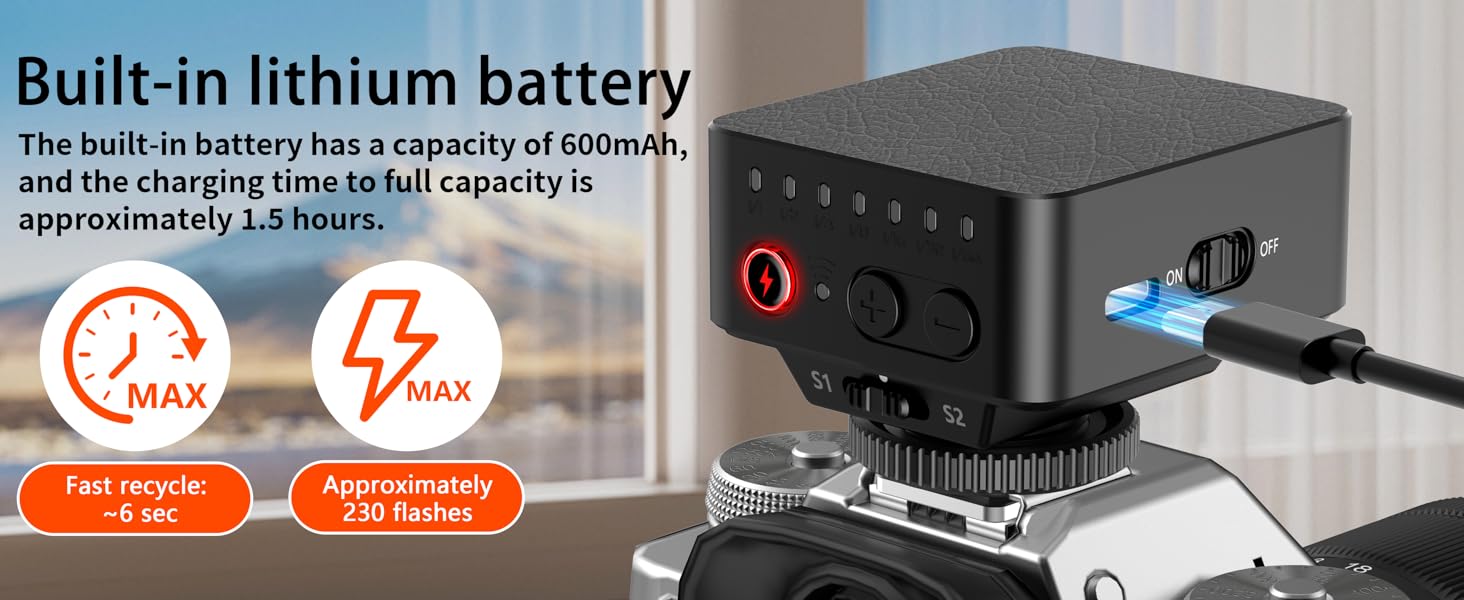 f30 camera flash with built-in battery01