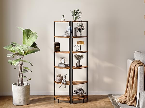 【りん】TROY CORNER SHELF Amazon.com: 6 Tier Corner Shelf 63.1