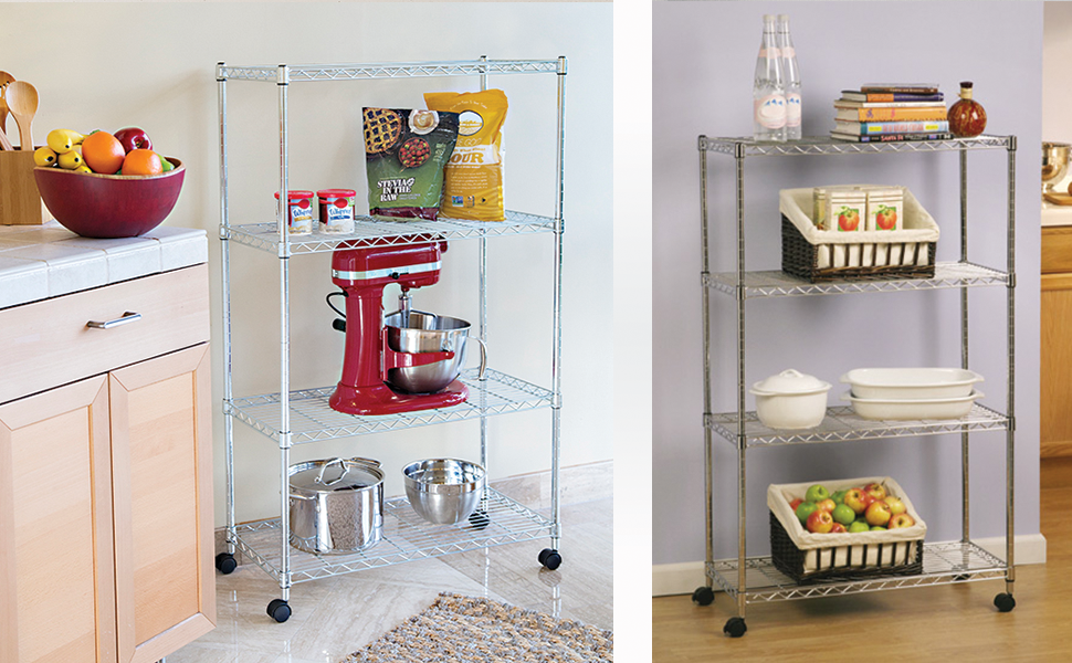 small storage shelves rolling racks home office bathroom garage personal storage unit