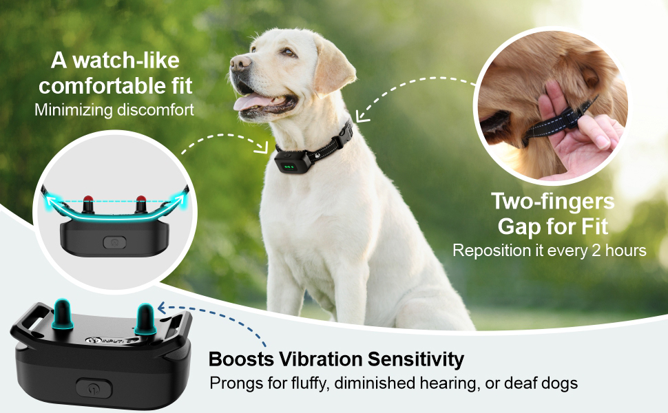 Trivlpet Vibrating Dog Collar No Shock 2000ft Dog