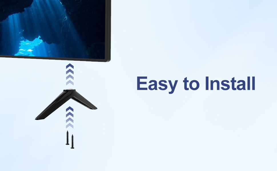 [Upgraded Version] TV Base Stand for TCL 28" 32" 40" 43" 49