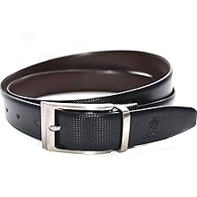accalia mens formal belt for men latest edge buckle with checks strap
