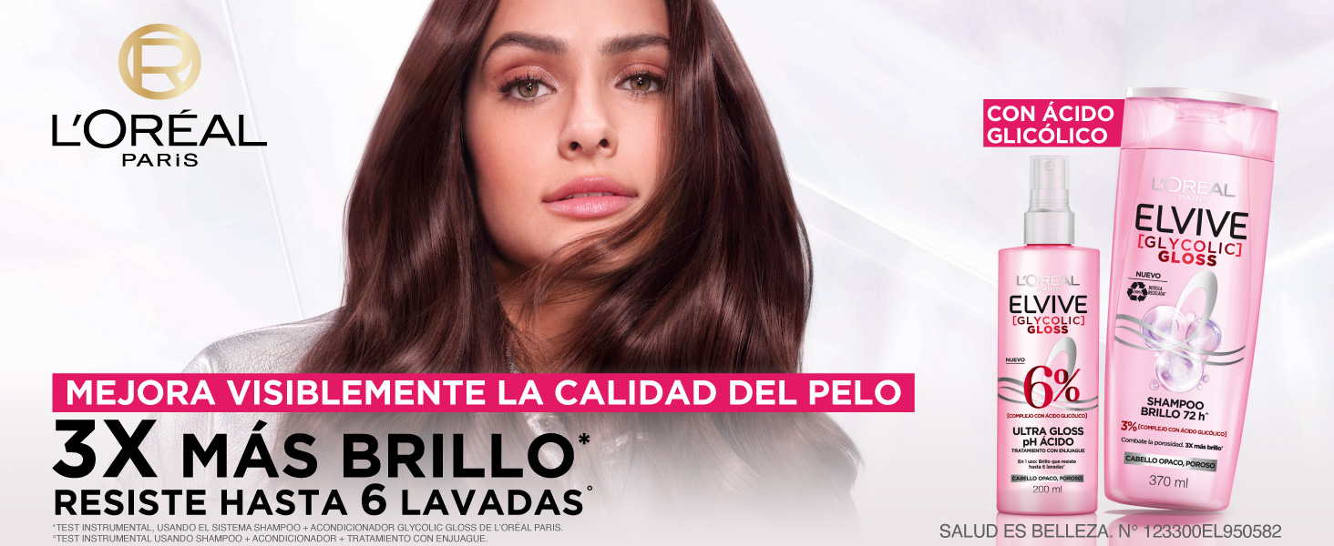 A+ GLYCOLIC GLOSS, ELVIVE, LOREAL PARIS 