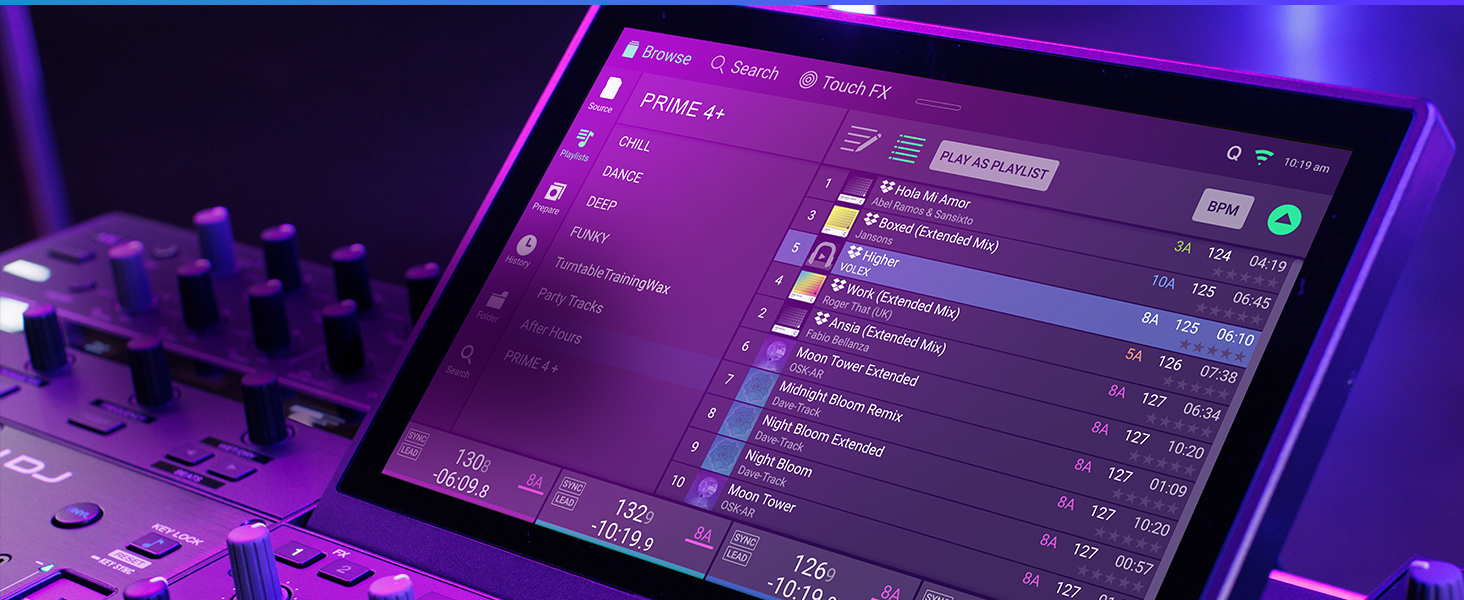 Denon DJ PRIME 4+ Standalone DJ Controller & Mixer with 4 Decks, WiFi