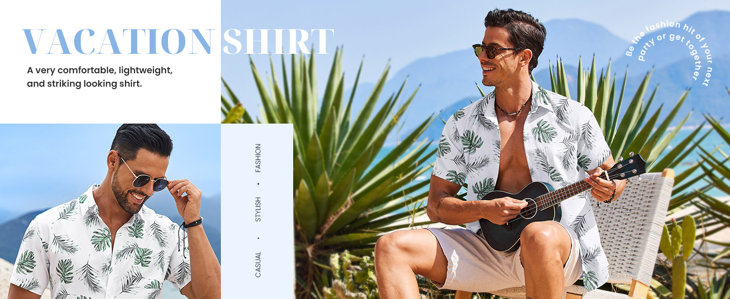 men summer hawaiian shirt
