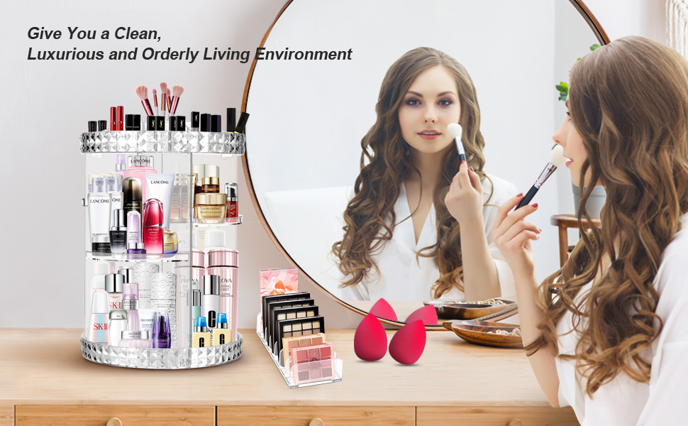 Clear Acrylic Cosmetic Display Cases