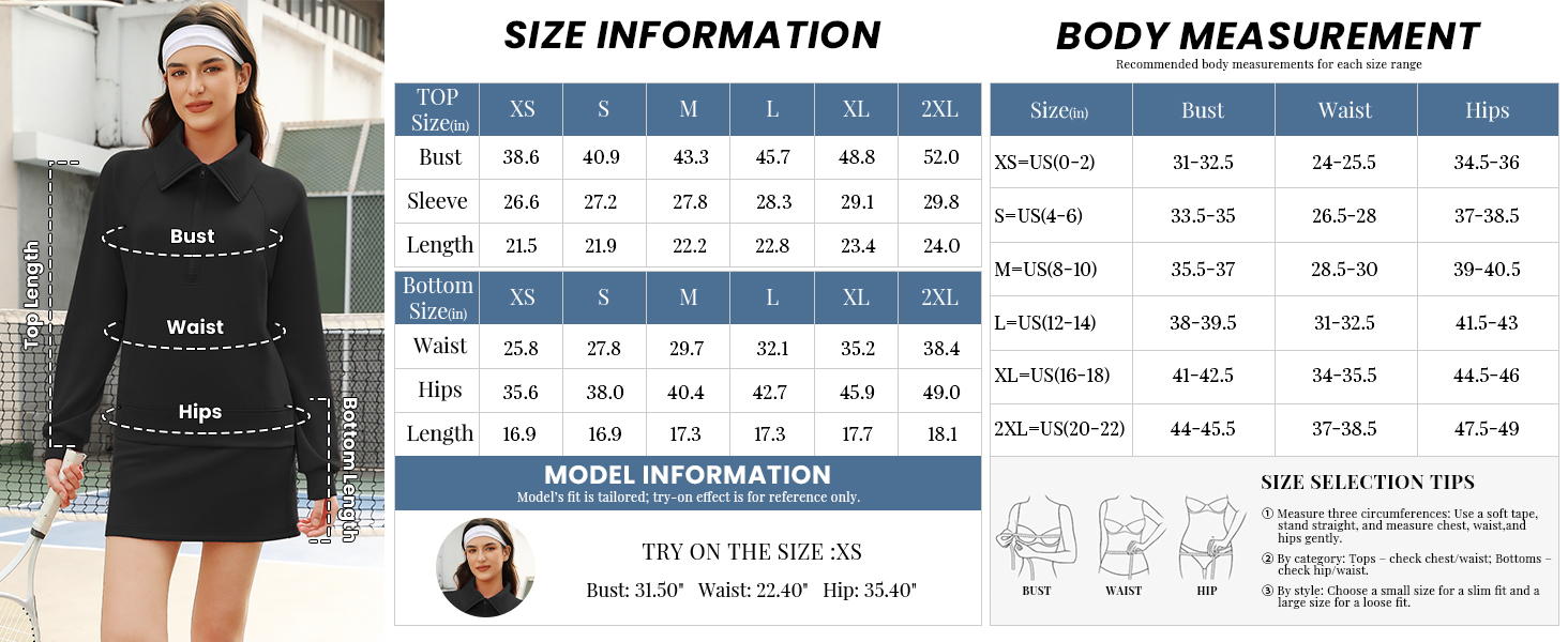 SIZE INFORMATION