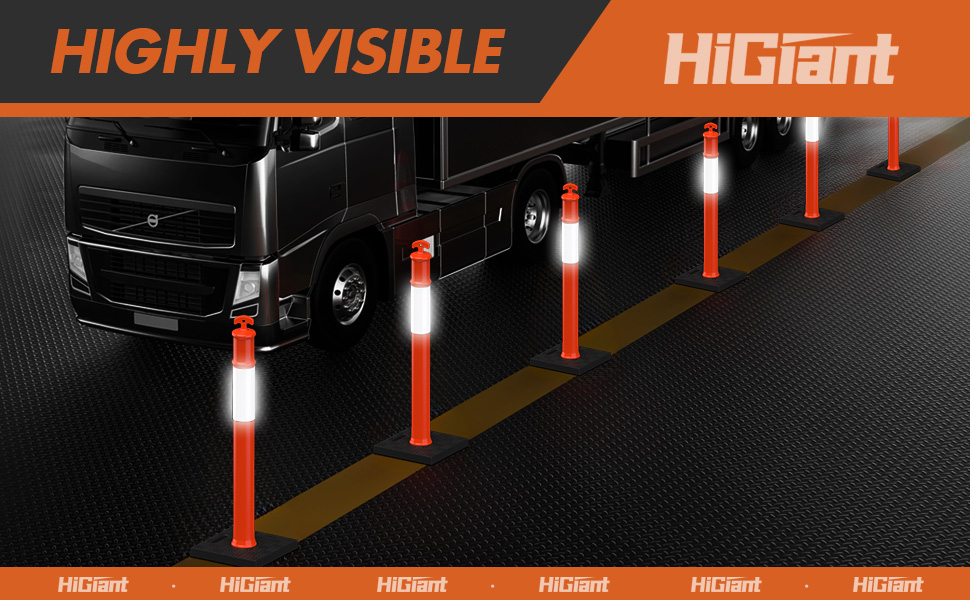 45 Inches Traffic Delineator Posts orange