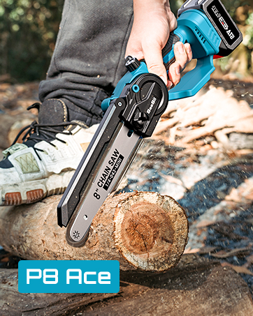 Seesii Mini Chainsaw, 6-inch Mini Chainsaw Cordless, Handheld Electric Power Chain Saw with 2 Batteries, for Tree Trimming Wood Cutting, Best Gifts for Father, Dad, Husband, Men 51 11