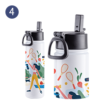 Sublimation Black Stainless Steel Powder Coated Water Bottle with White  Patch, 22 OZ, Wholesale - OrcaFlask