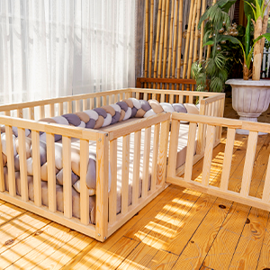 Montessori Floor Bed Frame Sturdy Modern Design