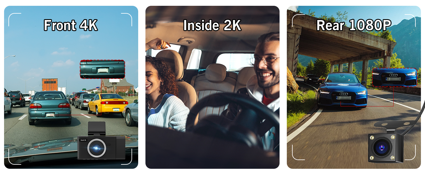 3 Channel Dash Cam