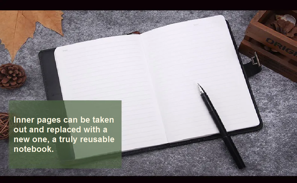 EARTHCONE Leather Diary Personal Diary Journal Notebook Diary Digital