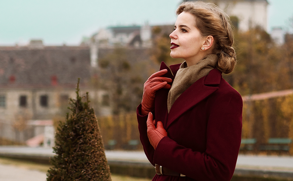 leather gloves women