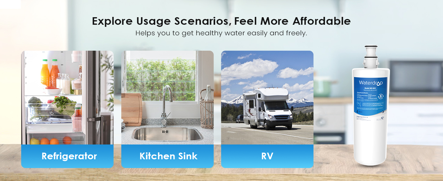 Waterdrop Water Filters Replacement for InSinkErator®, Compatible with InSinkErator® Hot Water