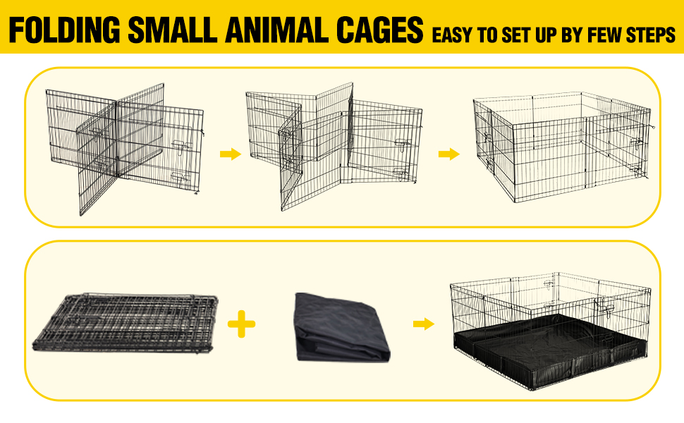 Aivituvin Pet Playpen Guinea Pig Cage Small Animal Rabbit