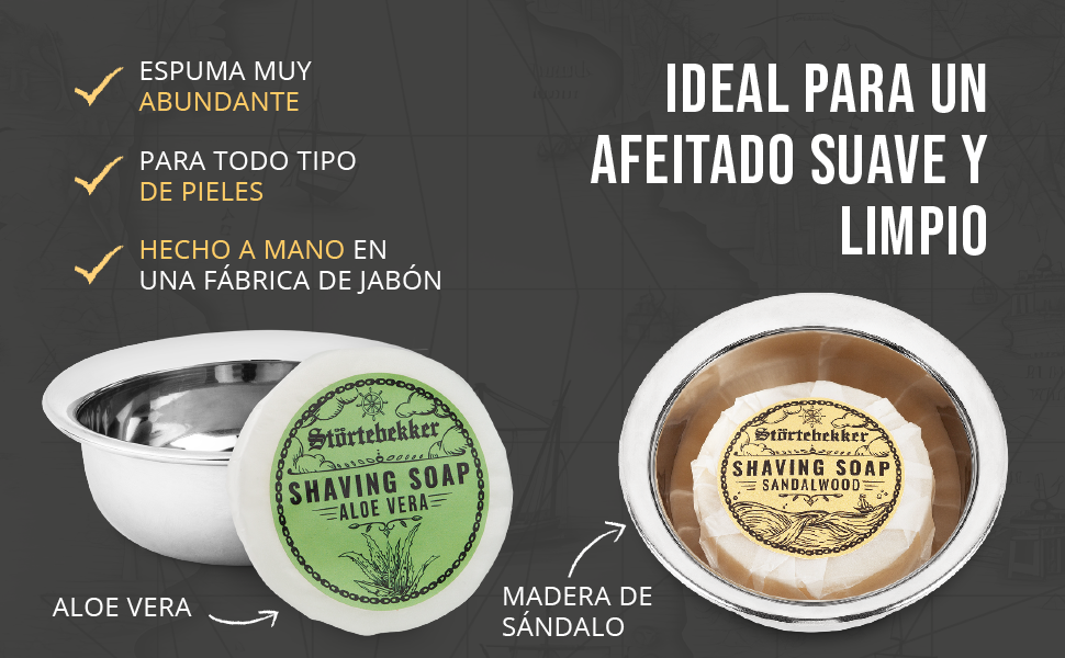 jabón de afeitar, espuma de afeitar, accesorios de afeitado