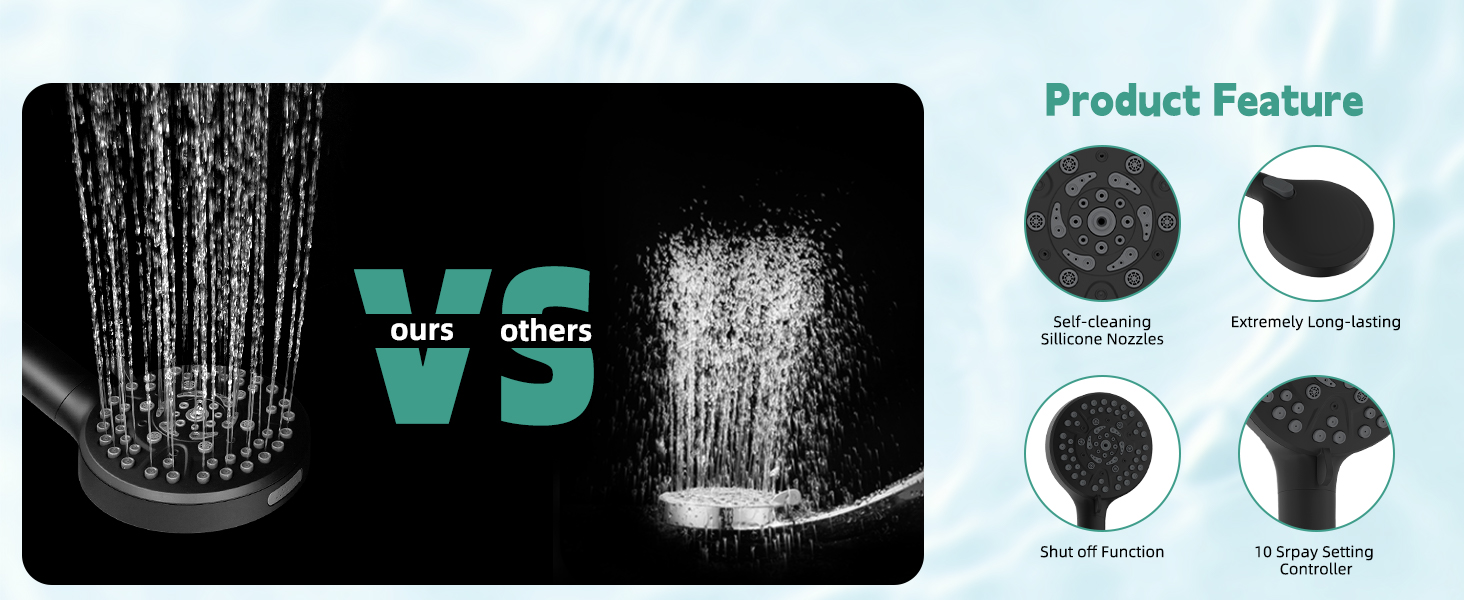 high pressure shower