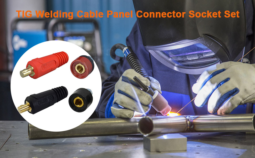 FORTON Welding Cable Connector, 2 Set DKJ3550 Welding Cable Panel