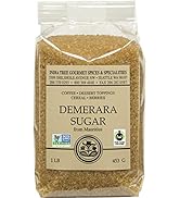 India Tree Demerara Sugar, 1 lb (Pack of 4)