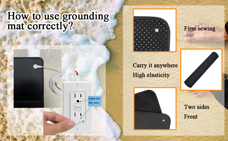 Grounding Mat, Breathing Pad Cover, Effective Grounding