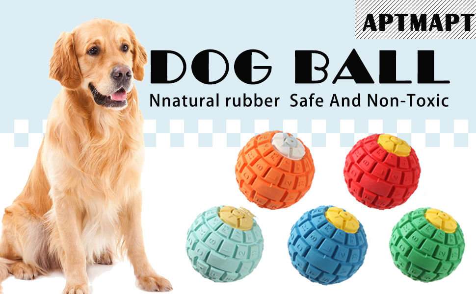 Pet Supplies APTMAPT Dog Toys Interactive Dog Toys Ball Make Noise
