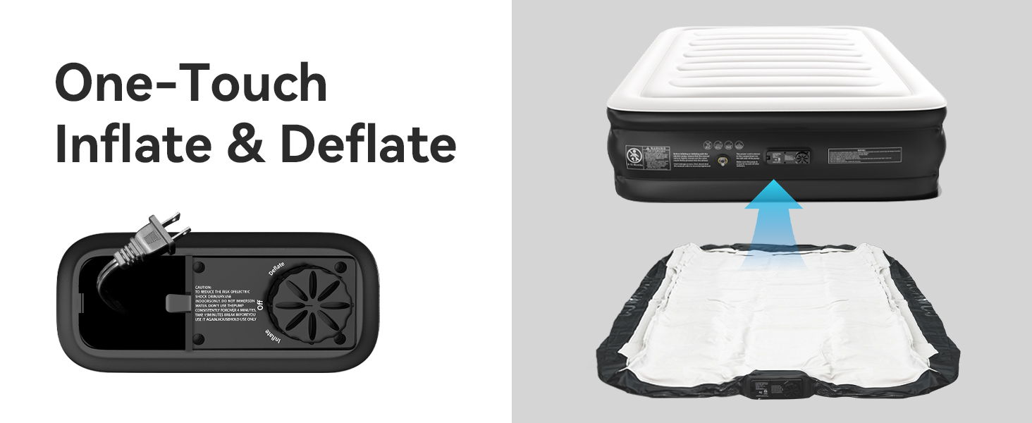 air mattress queen with built in pump