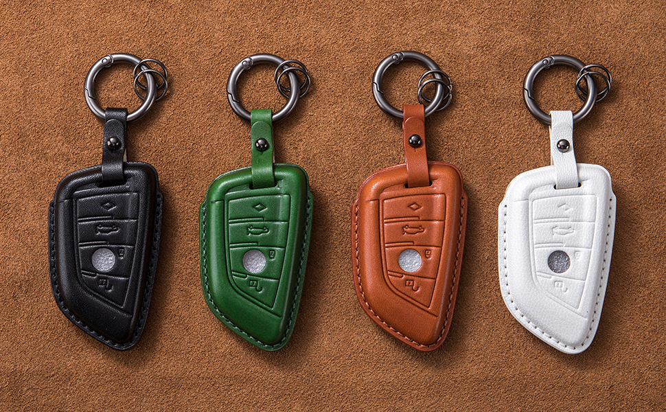 Amazon.com: LCXWZNDY for BMW Key Fob Cover Genuine Leather