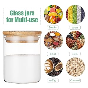 Glass Food Storage Jars