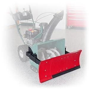 snow plow pusher snow blower driveway