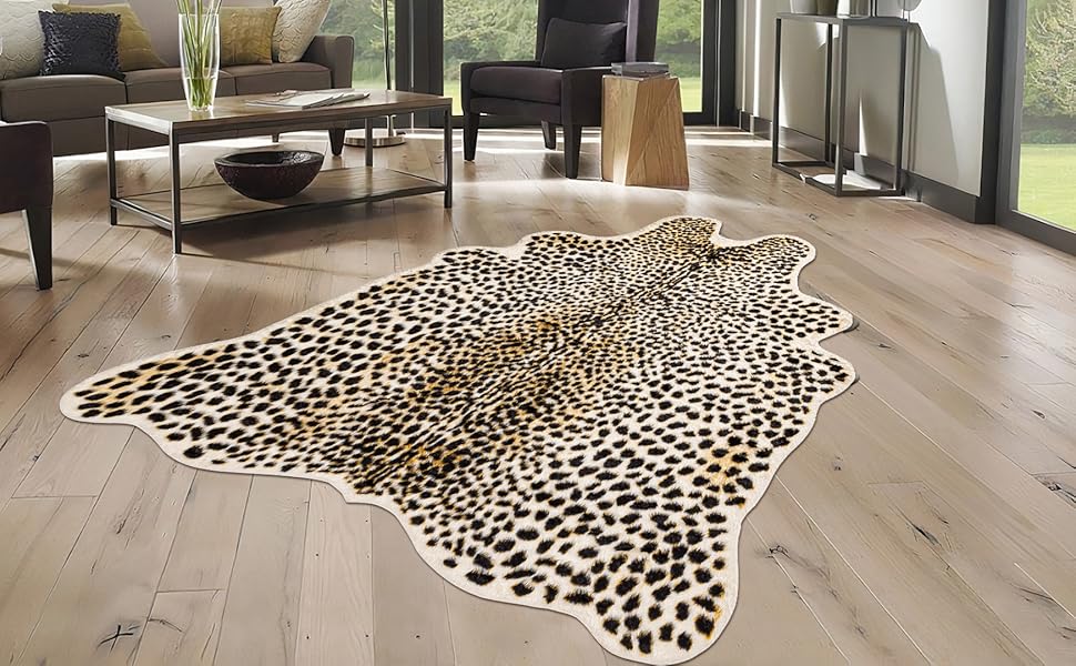 leopard print rug