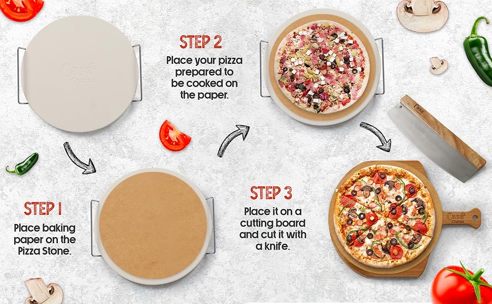 pizza stone set for homemade pizza